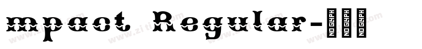 mpact Regular字体转换